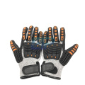 Oil Proof Nitrile Sandy Coated TPR Impact and Cut resistant mechanical gloves